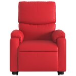vidaXL Fauteuil inclinable électrique rouge similicuir