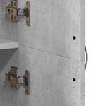 vidaXL Armoire de classement gris béton 60x32x153 cm bois d'ingénierie
