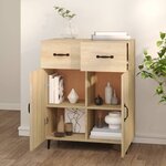 vidaXL Buffet chêne sonoma 69 5x34x90 cm bois d'ingénierie