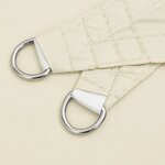 vidaXL Voile d'ombrage crème 2x2x2 m 100   polyester oxford