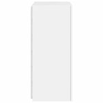 vidaXL Meuble TV mural avec lumières LED blanc 40 5x35x80 cm