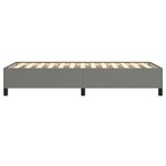 vidaXL Cadre de lit sans matelas gris foncé 100x200 cm tissu