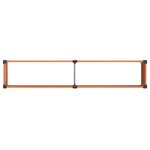 vidaXL Jardinière surélevée Marron 250 x 50 x 91 cm WPC et Aluminium