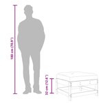 vidaXL Repose-pied de jardin avec coussin bois de pin imprégné
