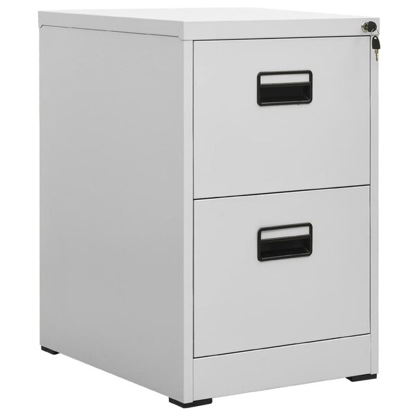 vidaXL Classeur Gris clair 46x62x72 5 cm Acier