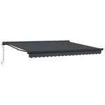 vidaXL Auvent Rétractable Anthracite 400 × 300 cm Tissu  Métal