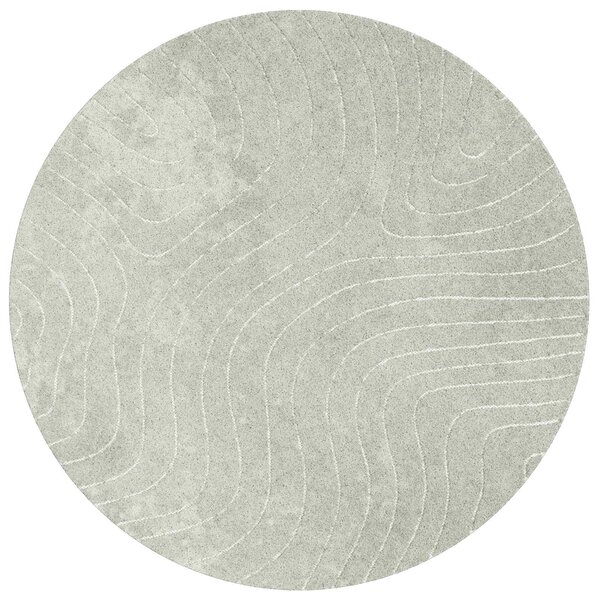 vidaXL Tapis de surface Rond PALMERAS Vert Ø 120 CM Polyester