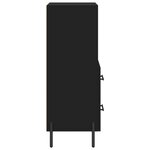 vidaXL Buffet Noir 34 5x34x90 cm Bois d'ingénierie
