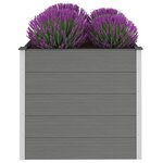 vidaXL Lit surélevé de jardin WPC 100x100x91 cm Gris