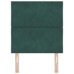 vidaXL Tête de lit LED Vert foncé 80 cm Cuir synthétique