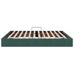 vidaXL Cadre de lit ottoman Vert foncé 180 x 200 cm Velours