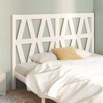 vidaXL Tête de lit Blanc 146x4x100 cm Bois massif de pin