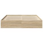 vidaXL Cadre de lit sans matelas chêne sonoma 180x200 cm