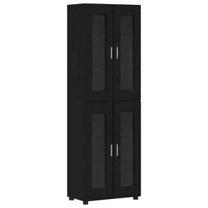 vidaXL Haut Armoire FLORIN Noir 60 x 35 x 182 cm Bois d'ingénierie