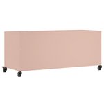 vidaXL Meuble TV rose 100 5x39x43 5 cm acier
