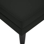 vidaXL Fauteuil long avec coussin et accoudoir droit noir velours