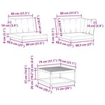 vidaXL Ensemble de canapés d'extérieur 7 pc Blanc et Beige