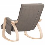 vidaXL Chaise à bascule Taupe Tissu
