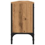 vidaXL Meuble TV à tiroir chêne artisanal 200x25x44 cm bois ingénierie
