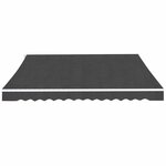 vidaXL Auvent pliable manuel 600 cm Anthracite
