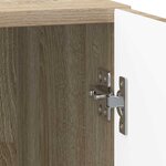 vidaXL Cabinet de chevet 2 Pièces Chêne Sonoma 43 x 34 5 x 50 cm