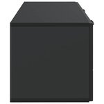 vidaXL Meuble TV mural Noir 78 5 x 31 x 30 cm Bois d'ingénierie