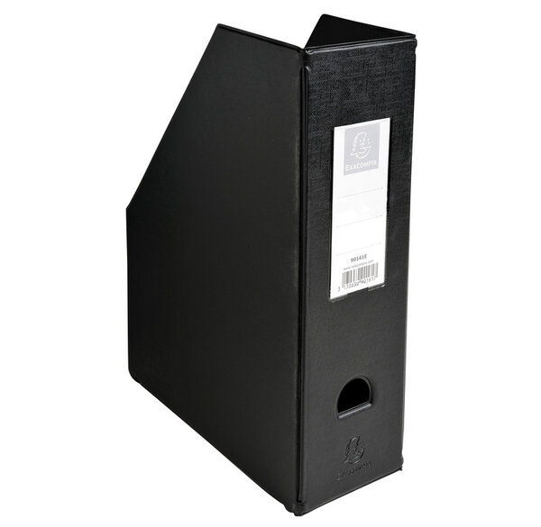 Porte revue Dos 100mm PVC Noir EXACOMPTA