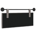 vidaXL Tête de lit suspendue Taupe Tissu