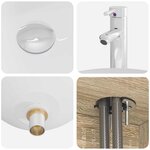 vidaXL Meuble lavabo mural Chêne Sonoma 49 5 x 35 x 63 cm