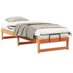 vidaXL Cadre de lit Marron 80 x 210 cm Pin massif