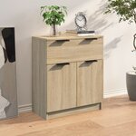 vidaXL Buffet Chêne sonoma 60x30x70 cm Bois d'ingénierie