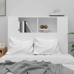 vidaXL Armoire à tête de lit Blanc 100x18 5x102 5 cm