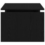 vidaXL Table basse Chêne noir 68 x 50 x 38 cm Bois d'ingénierie