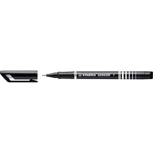Stylo-feutre STABILO SENSOR Pointe Extra Fine Noir x 10 STABILO
