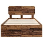 vidaXL Cadre de lit Bois ancien 120 x 190 cm Pin massif