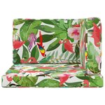 vidaXL Coussin de canapé d'extérieur 3 Pièces coloré Polyester