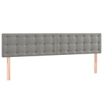 vidaXL Sommier à lattes de lit et matelas Gris clair 200x200cm Velours