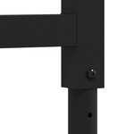 vidaXL Cadres d'établi réglables 2 Pièces Métal 55x(69-95 5) cm Noir