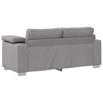 Canapé loveseat vidaXL Gris nuage 140 cm en tissu