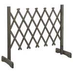 vidaXL Clôture en treillis de jardin Gris 120x60 cm Bois de sapin