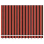 vidaXL Store rétractable manuel orange et marron 350x250 cm