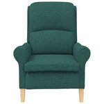 vidaXL fauteuil Vert foncé 76 x 94 x 102 cm tissu