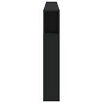 vidaXL Tête de lit à LED noir 220x18 5x103 5 cm bois d'ingénierie
