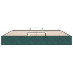VidaXL Cadre de lit ottoman avec matelas vert foncé 180x200 cm velours