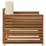 vidaXL Canapé d’extérieur Bois d'acacia massif et polyester
