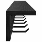 vidaXL Porte-manteau mural Chêne noir 100 x 10.5 x 10.5 cm
