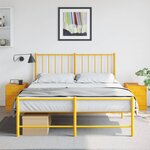 vidaXL Tables de chevet 2 Pièces jaune 34 5x39x44 cm acier