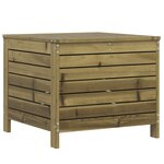 vidaXL Salon de jardin 5 Pièces bois de pin imprégné