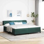 vidaXL Lit à ressorts avec matelas gris foncé 80x200 cm en velours