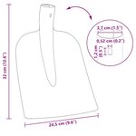 vidaXL Tête de pelle Rouge 32 x 24 5 cm Acier enduit de poudre